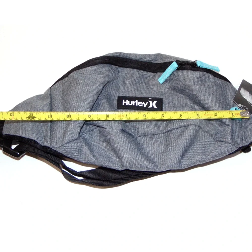 Hurley One and Only Waist Pack Fanny Pack Crossbody Belt Bag Gray Heather NWT